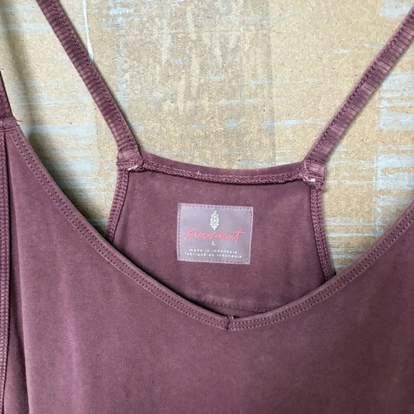 Free People Movement Hot Shot Onesie Maroon Oversized Stretch Womens L - Picture 4 of 6
